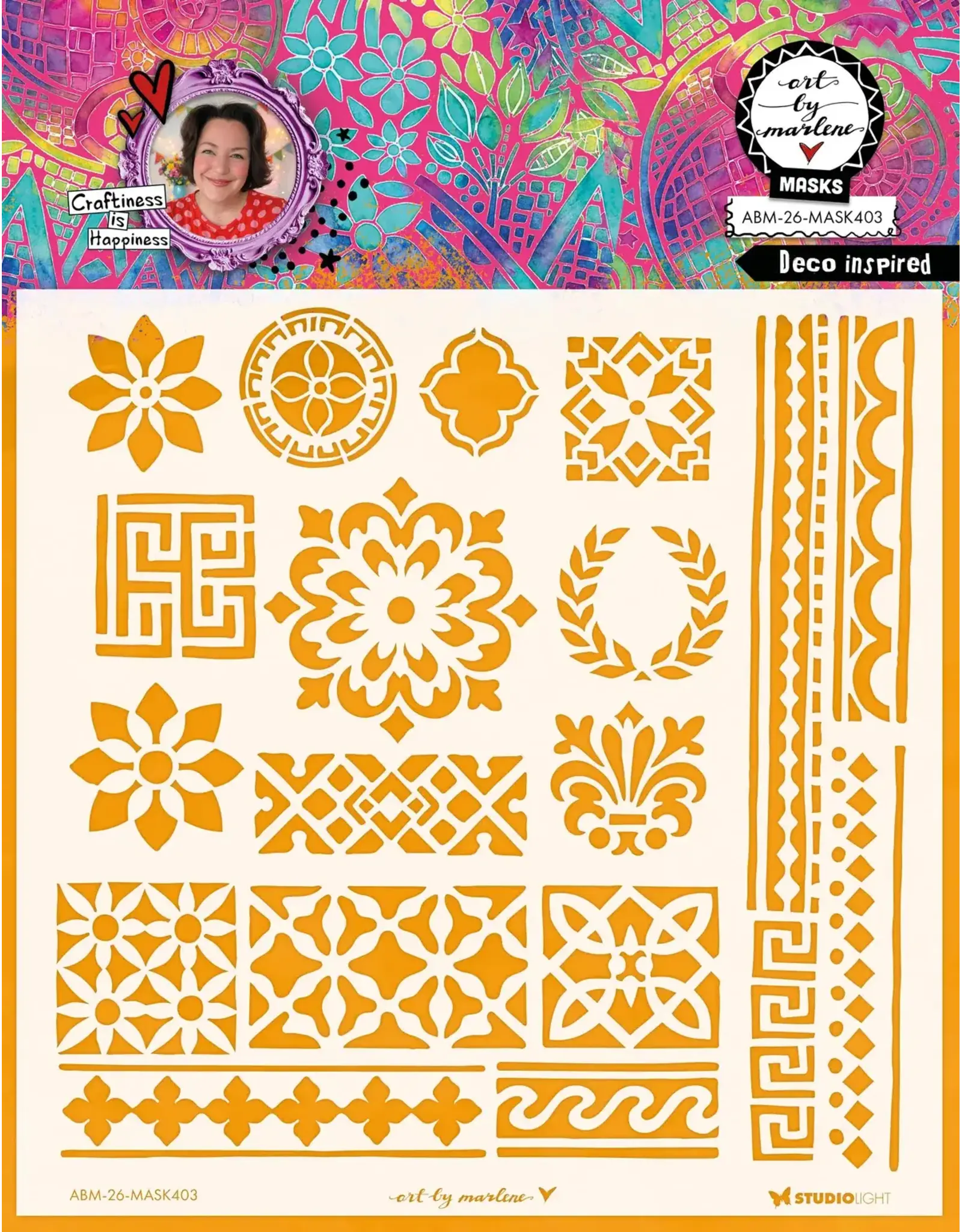 STUDIOLIGHT STUDIOLIGHT ART BY MARLENE INSPIRÉ DÉCO 8x8 POCHOIR