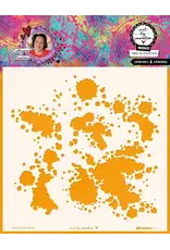 STUDIOLIGHT STUDIOLIGHT ART BY MARLENE SPLATTERS & SPLASHES 8x8 MASKS STENCIL