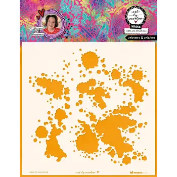 STUDIOLIGHT STUDIOLIGHT ART BY MARLENE SPLATTERS & SPLASHES 8x8 MASKS STENCIL