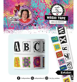 STUDIOLIGHT STUDIOLIGHT ART BY MARLENE ALPHABET ART WASHI TAPE 2/PK