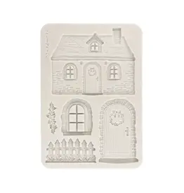 STAMPERIA STAMPERIA CHRISTMAS COTTAGE A5 SILICONE MOULD