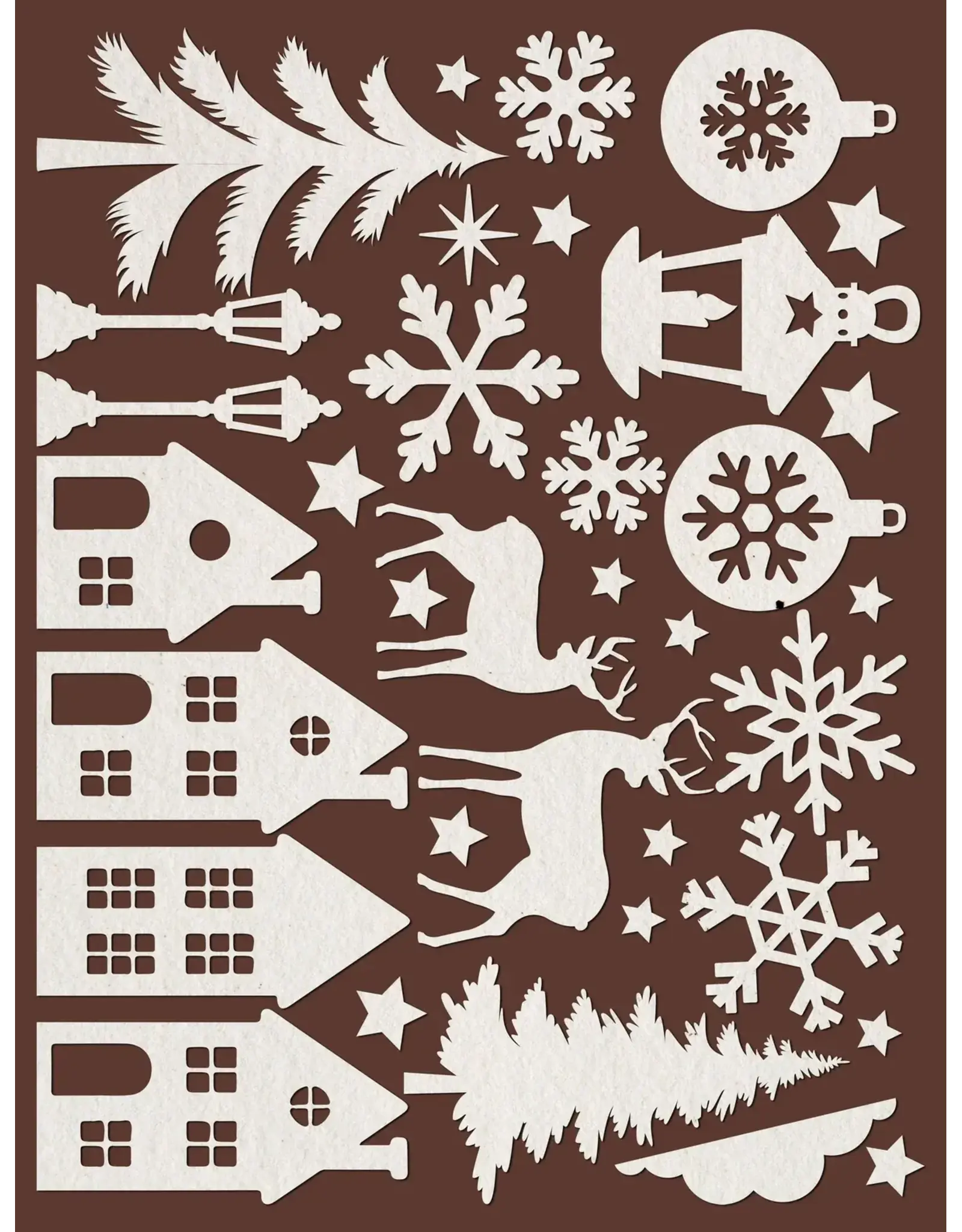 STAMPERIA STAMPERIA NOËL FORMES DÉCOUPÉES AU LASER