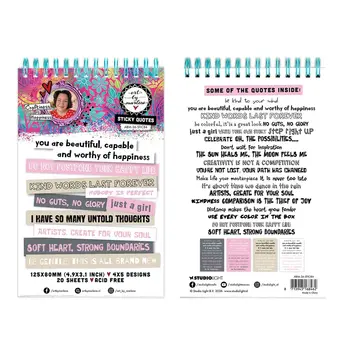 STUDIOLIGHT STUDIOLIGHT ART BY MARLENE STICKY QUOTES 20 SHEETS