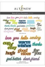 ALTENEW ALTENEW WARM & COZY SENTIMENTS DIE SET