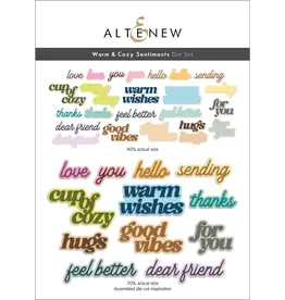 ALTENEW ALTENEW WARM & COZY SENTIMENTS DIE SET