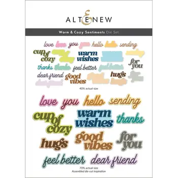 ALTENEW ALTENEW SENTIMENTS CHAUD ET CONFORTABLE ENSEMBLE DE MATRICES DE DÉCOUPE