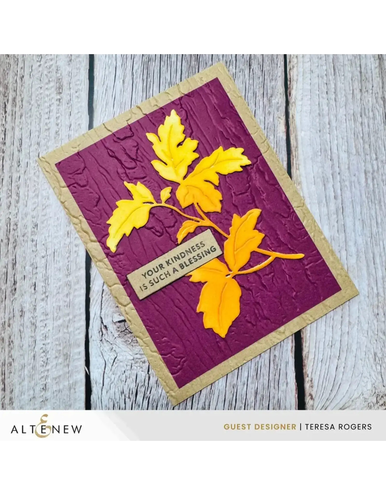 ALTENEW ALTENEW WEATHERED BARK 3D EMBOSSING FOLDER