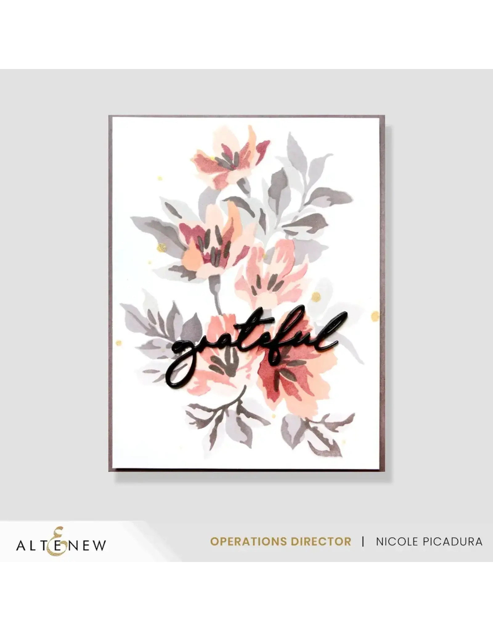 ALTENEW ALTENEW BUILD-A-GARDEN: HARVEST BOUQUET CLEAR STAMP, DIE SET AND STENCIL SET BUNDLE
