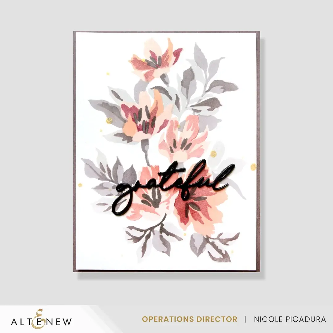 ALTENEW ALTENEW BUILD-A-GARDEN: HARVEST BOUQUET CLEAR STAMP, DIE SET AND STENCIL SET BUNDLE
