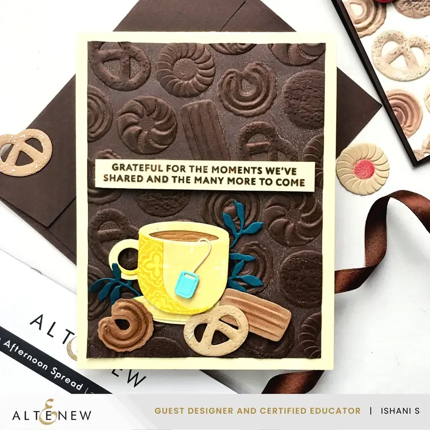 ALTENEW ALTENEW CRAFT YOUR LIFE PROJECT KIT: THE AFTERNOON SPREAD CLEAR STAMP, STENCIL SET, 3D EMBOSSING FOLDER AND DIE SET BUNDLE