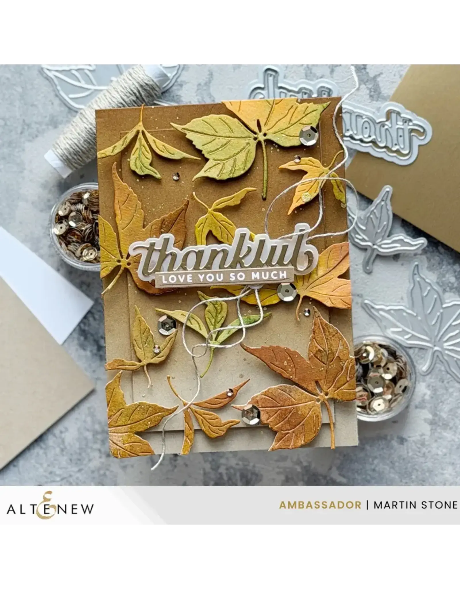 ALTENEW ALTENEW CREATIVE CUTS: FALL PICKINGS LAYERING DIE SET