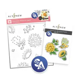 ALTENEW ALTENEW STENCIL ART: BOTANICAL ARGYLE STENCIL AND ADD-ON DIE BUNDLE