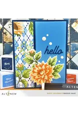 ALTENEW ALTENEW STENCIL ART: BOTANICAL ARGYLE STENCIL AND ADD-ON DIE BUNDLE