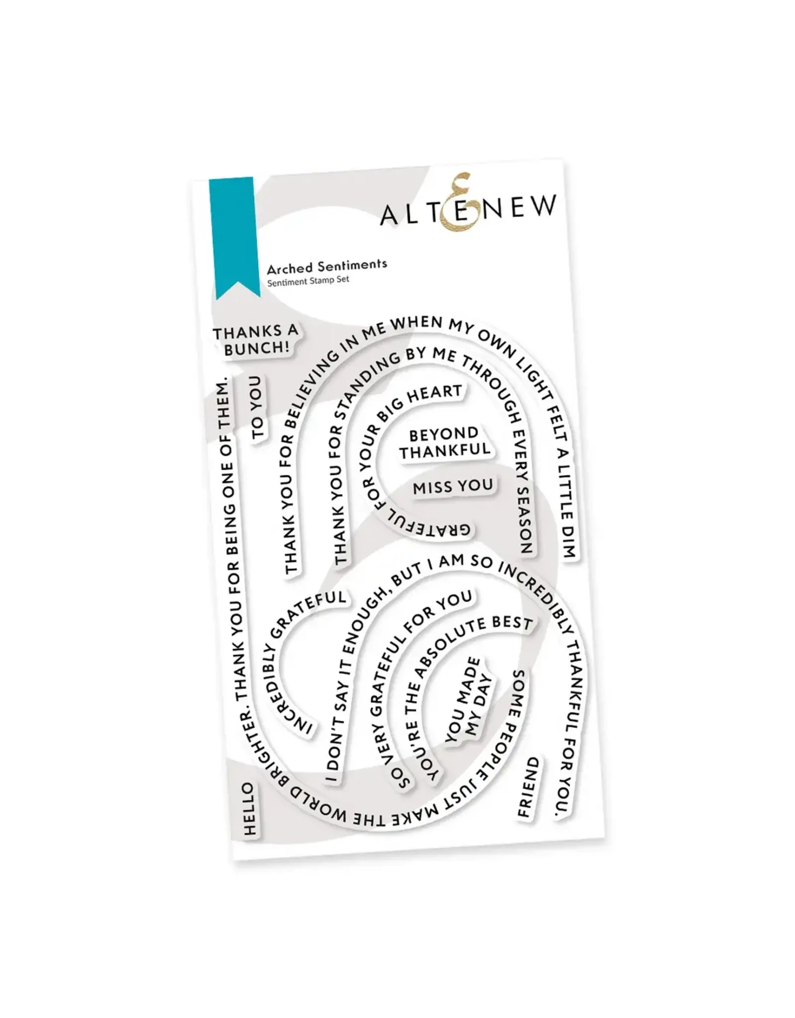 ALTENEW ALTENEW ARCHED SENTIMENTS CLEAR STAMP SET