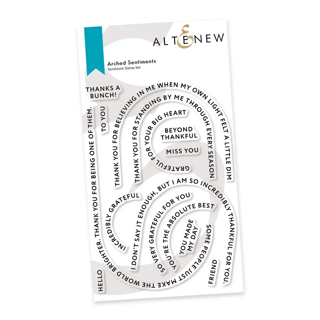 ALTENEW ALTENEW ARCHED SENTIMENTS CLEAR STAMP SET