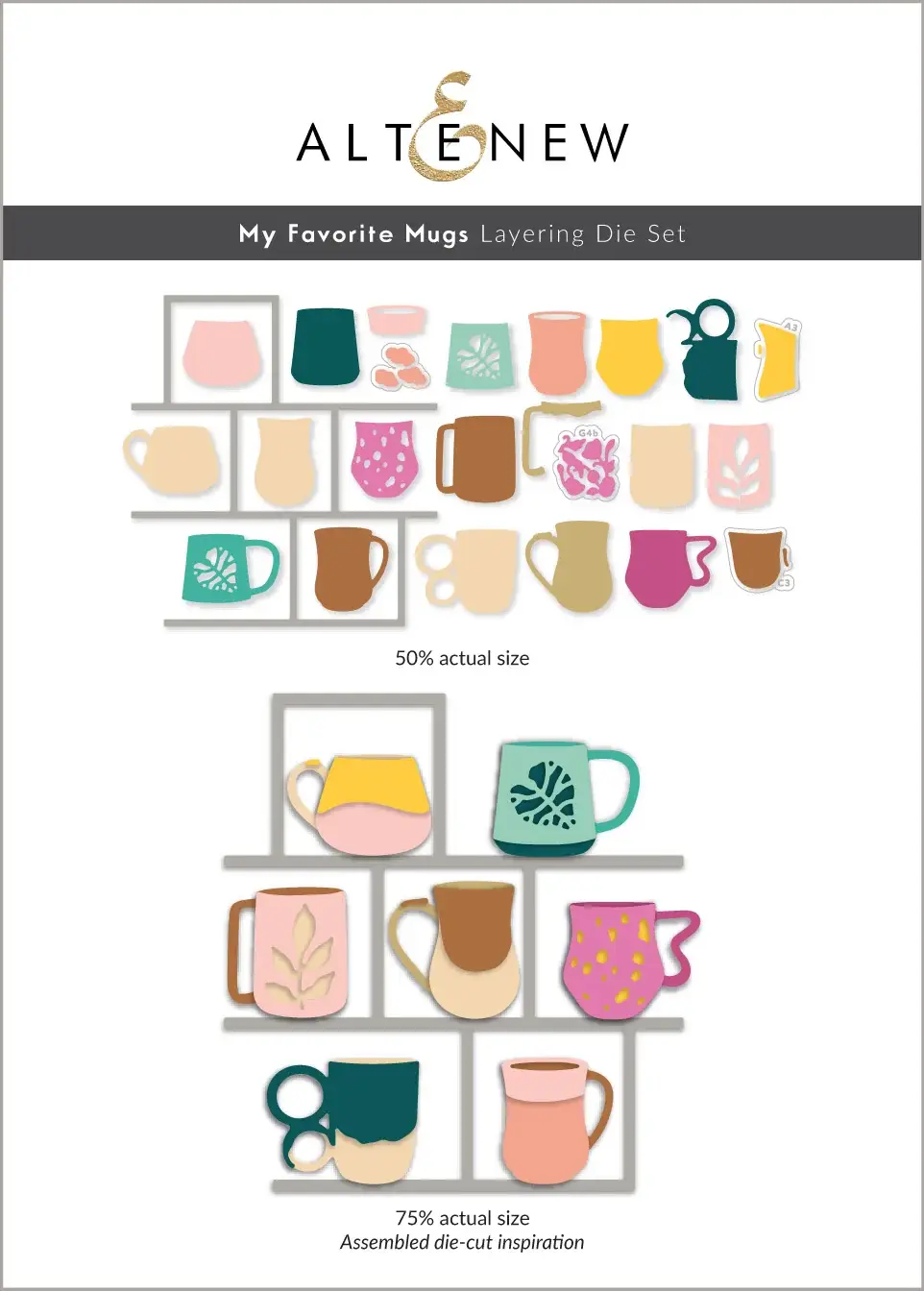 ALTENEW ALTENEW MY FAVOURITE MUGS LAYERING DIE SET