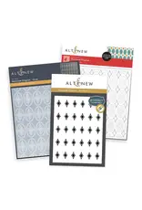 ALTENEW ALTENEW HEIRLOOM FILIGREE PRESS PLATE, STENCIL SET AND 3D EMBOSSING FOLDER BUNDLE