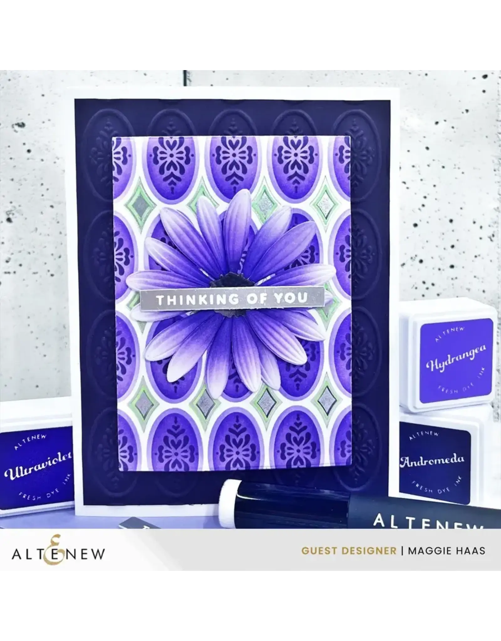 ALTENEW ALTENEW HEIRLOOM FILIGREE PRESS PLATE, STENCIL SET AND 3D EMBOSSING FOLDER BUNDLE