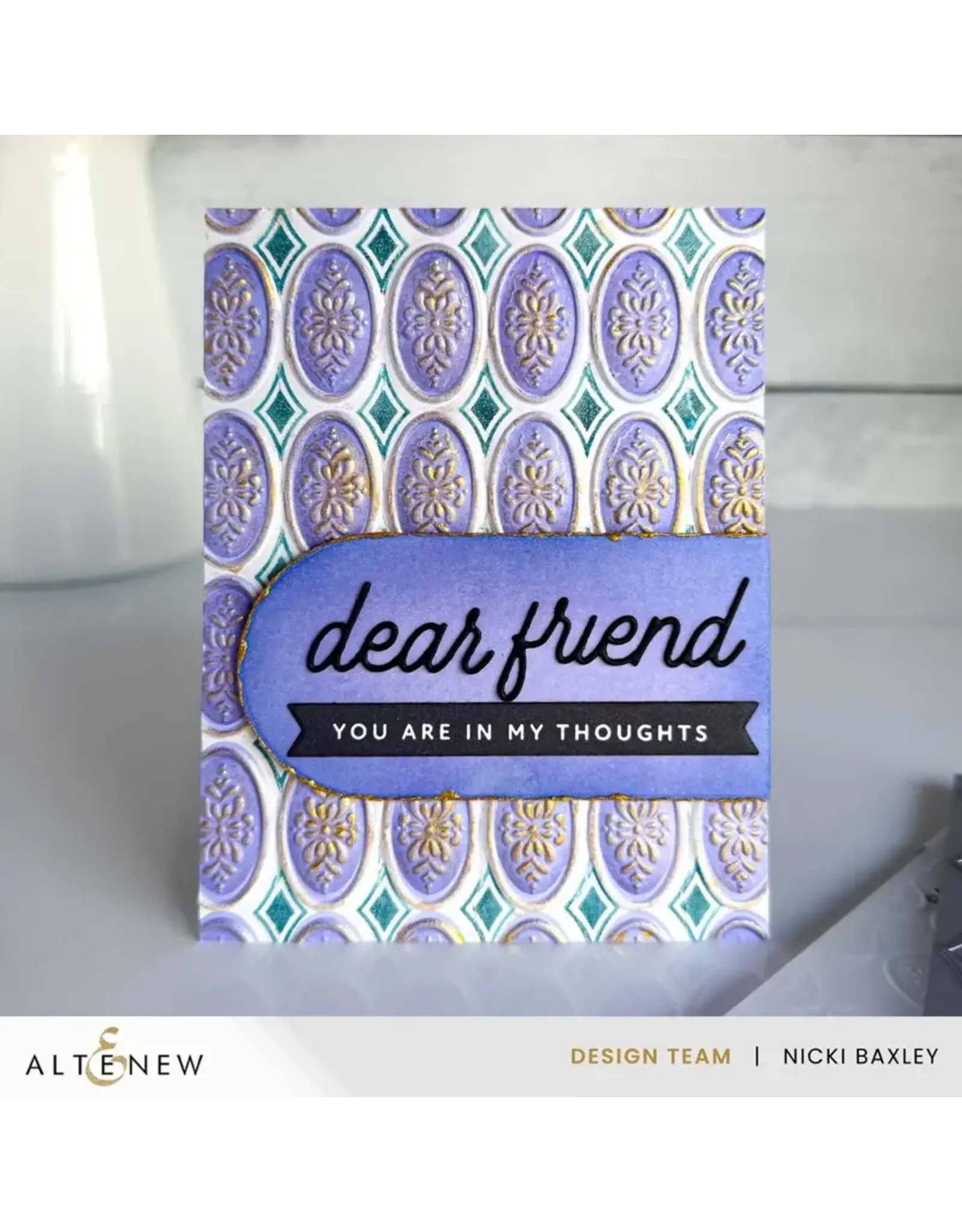 ALTENEW ALTENEW HEIRLOOM FILIGREE PRESS PLATE, STENCIL SET AND 3D EMBOSSING FOLDER BUNDLE