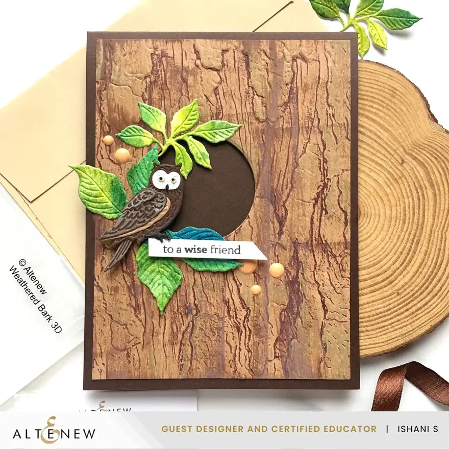 ALTENEW ALTENEW MINI DELIGHT: WOODLAND WISDOM CLEAR STAMP & DIE SET