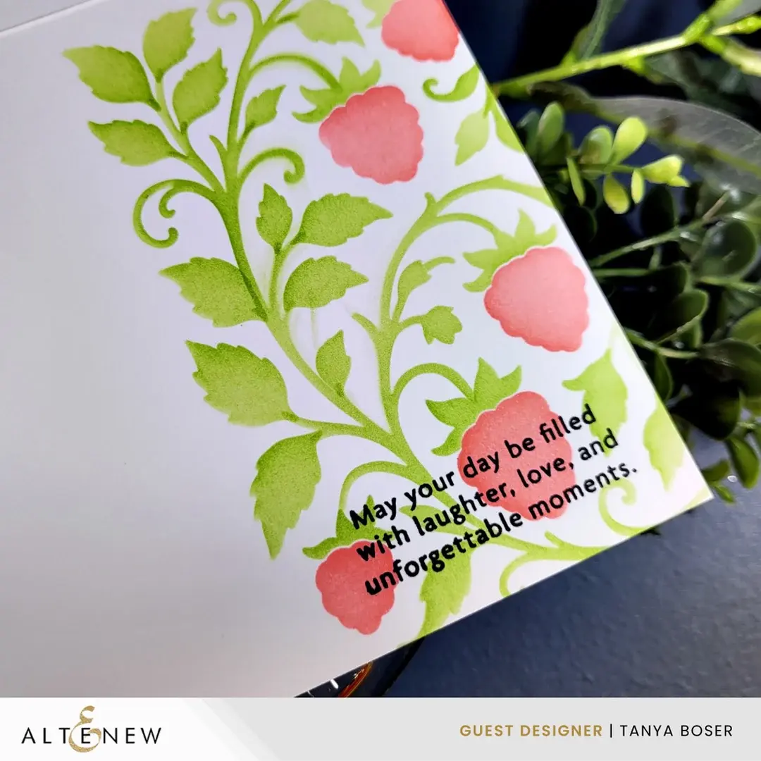 ALTENEW ALTENEW RASPBERRY BLISS 3D EMBOSSING FOLDER AND STENCIL SET BUNDLE