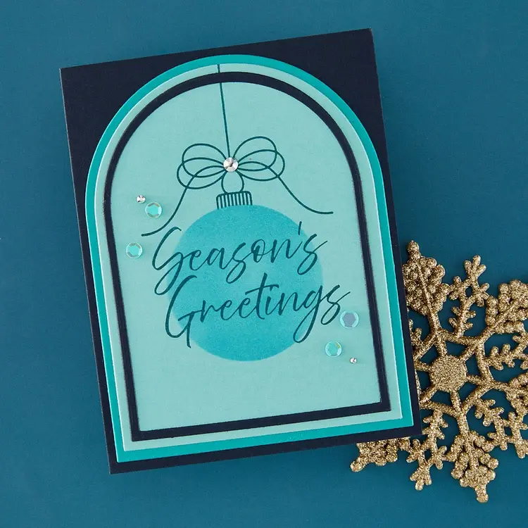 SPELLBINDERS SPELLBINDERS BETTERPRESS TIED WITH CHEER PRESS/FOIL PLATES AND STENCIL BUNDLE