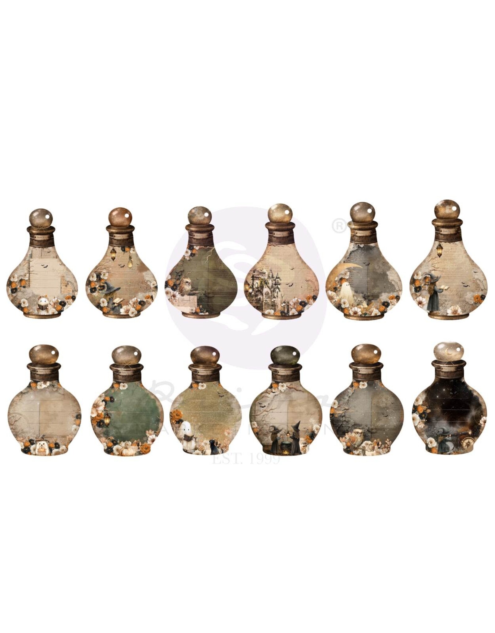 PRIMA PRIMA MADE OF MAGIC BOUTEILLE DE POTION PAQUET D'ÉTIQUETTE 36/PK