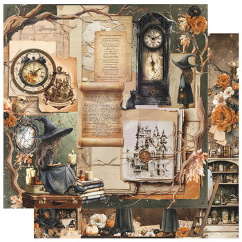 PRIMA PRIMA MADE OF MAGIC ARCANE ARCHIVES 12x12 CARDSTOCK