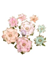 PRIMA PRIMA CHRISTMAS BLUSH CHAUD ET CONFORTABLE FLEURS EN PAPIER 8/PK