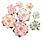 PRIMA PRIMA CHRISTMAS BLUSH WARM & COZY PAPER FLOWERS 8/PK