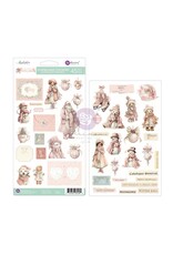 PRIMA PRIMA CHRISTMAS BLUSH CHIPBOARD STICKERS 45/PK