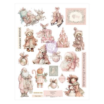 PRIMA PRIMA CHRISTMAS BLUSH A4 FEUILLE DE TRANSFERT