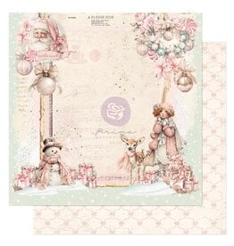 PRIMA PRIMA CHRISTMAS BLUSH PÈRE NOËL DOUX 12x12 PAPIER CARTONNÉ