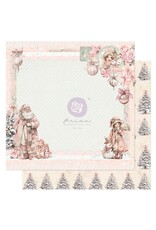 PRIMA PRIMA CHRISTMAS BLUSH SOUVENIRS NEIGEUX 12x12 PAPIER CARTONNÉ