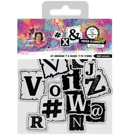 STUDIOLIGHT STUDIOLIGHT ART BY MARLENE L'ART DE L'ALPHABET ÉLÉMENTS DE PAPIER DÉCOUPÉS 74/PK