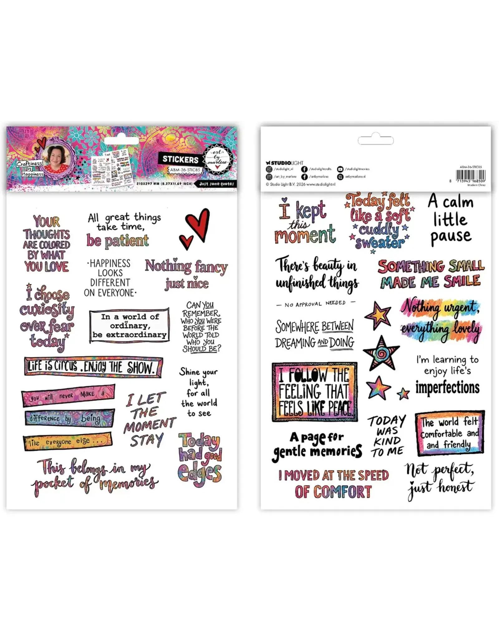 STUDIOLIGHT STUDIOLIGHT ART BY MARLENE QUELQUES CITATIONS 2 SHEETS