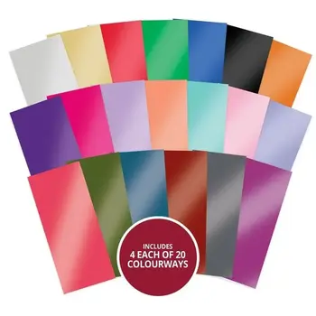 HUNKYDORY CRAFTS LTD. HUNKYDORY COLOUR ASSORTMENT BOOKMARK TOPPER MIRRI MATS 80/PK