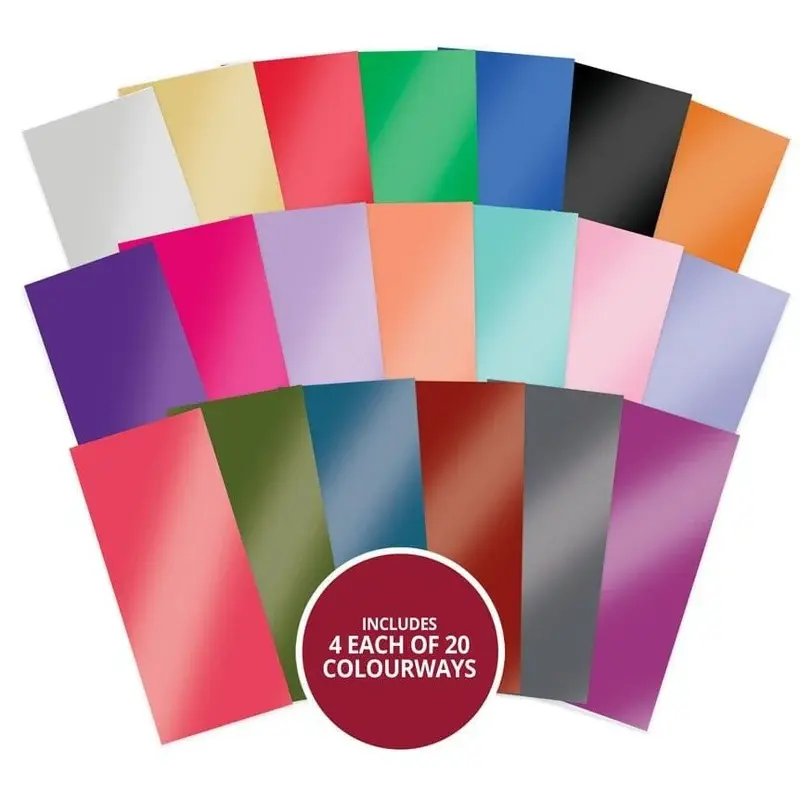 HUNKYDORY CRAFTS LTD. HUNKYDORY COLOUR ASSORTMENT BOOKMARK TOPPER MIRRI MATS 80/PK