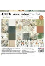 ARDEN CREATIVE STUDIO ARDEN CREATIVE STUDIO AMBER LEDGERS 12x12 PAQUET DE PAPIER 24 FEUILLES