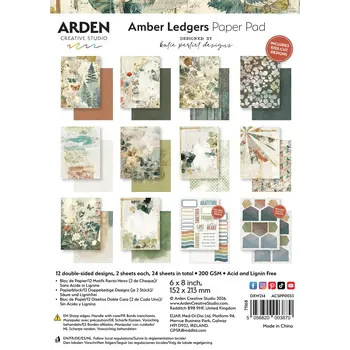 ARDEN CREATIVE STUDIO ARDEN CREATIVE STUDIO AMBER LEDGERS 6x8 PAPER PAD