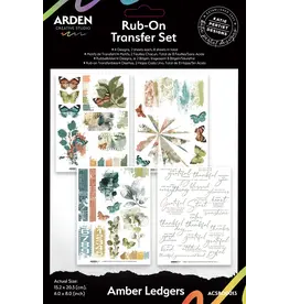 ARDEN CREATIVE STUDIO ARDEN CREATIVE STUDIO AMBER LEDGERS 6x8 FEUILLES DE TRANSFERT