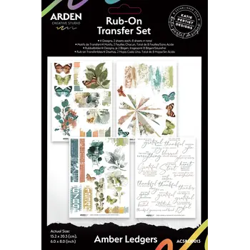 ARDEN CREATIVE STUDIO ARDEN CREATIVE STUDIO AMBER LEDGERS 6x8 RUB-ONS