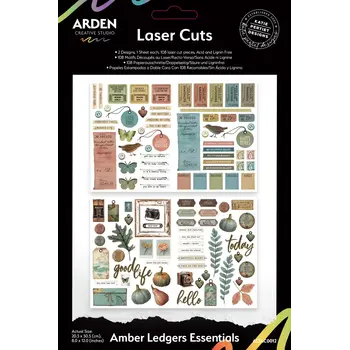 ARDEN CREATIVE STUDIO ARDEN CREATIVE STUDIO AMBER LEDGERS 8x12 LASER CUTS