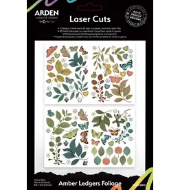 ARDEN CREATIVE STUDIO ARDEN CREATIVE STUDIO AMBER LEDGERS 8x12 DÉCOUPE LASER DU FEUILLAGE