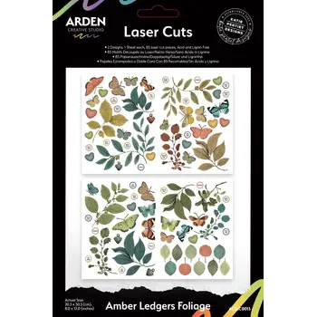ARDEN CREATIVE STUDIO ARDEN CREATIVE STUDIO AMBER LEDGERS 8x12 LASER CUTS FOLIAGE