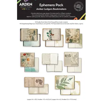 ARDEN CREATIVE STUDIO ARDEN CREATIVE STUDIO AMBER LEDGERS BOOKMAKERS EPHEMERA DIE-CUTS