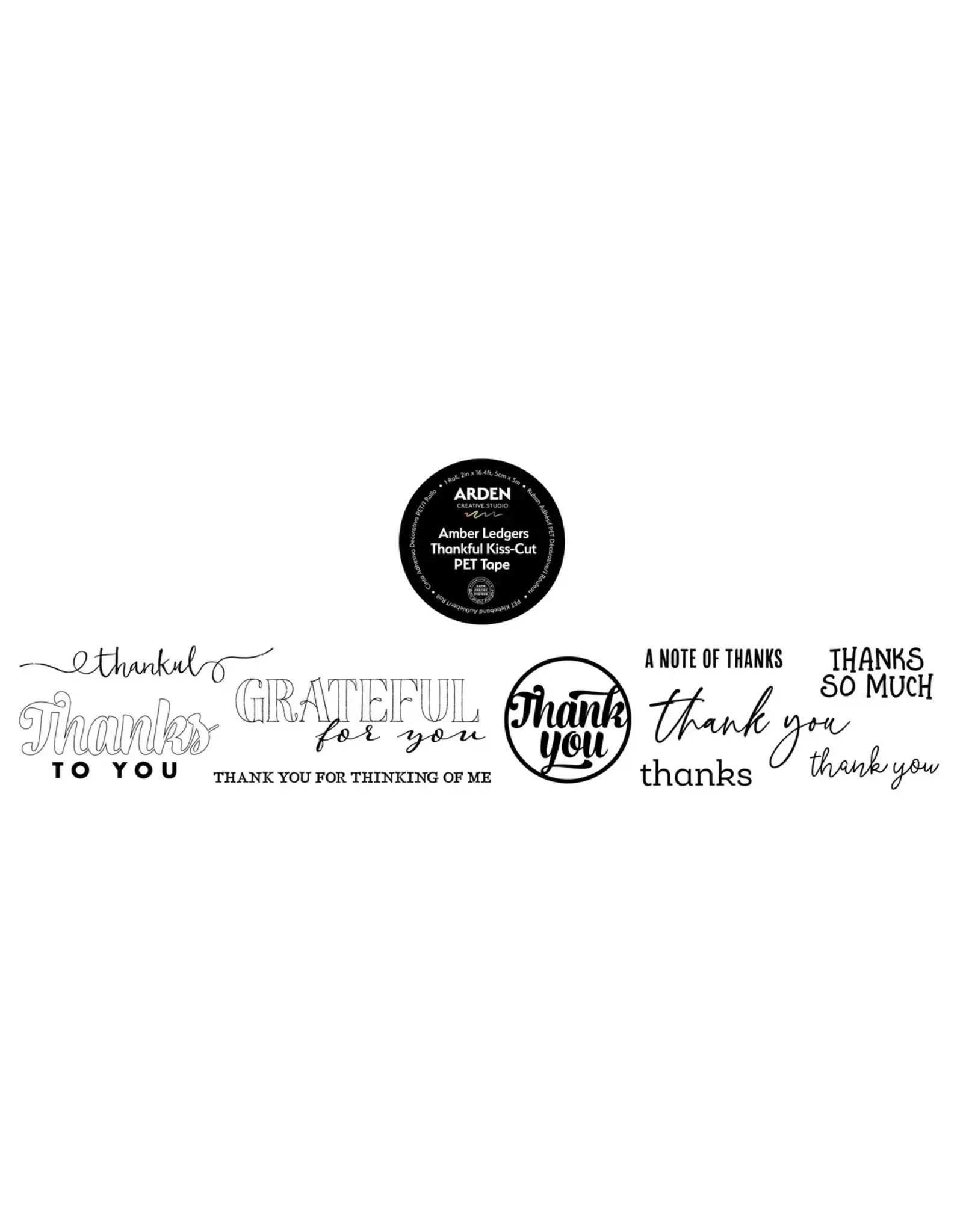 ARDEN CREATIVE STUDIO ARDEN CREATIVE STUDIO AMBER LEDGERS RECONNAISSANTE RUBAN PET