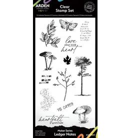 ARDEN CREATIVE STUDIO ARDEN CREATIVE STUDIO MAKER SERIES NOTES DE GRAND LIVRE 4x8 ENSEMBLE DE TAMPONS CLAIRS