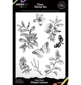 ARDEN CREATIVE STUDIO ARDEN CREATIVE STUDIO MAKER SERIES FEUILLES CLASSIQUES 6x8 ENSEMBLE DE TAMPONS CLAIRS