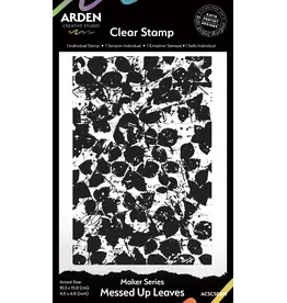 ARDEN CREATIVE STUDIO ARDEN CREATIVE STUDIO MAKER SERIES FEUILLES DÉSORDONNÉES 4x6 TAMPON CLAIR ARRIÈRE-PLAN